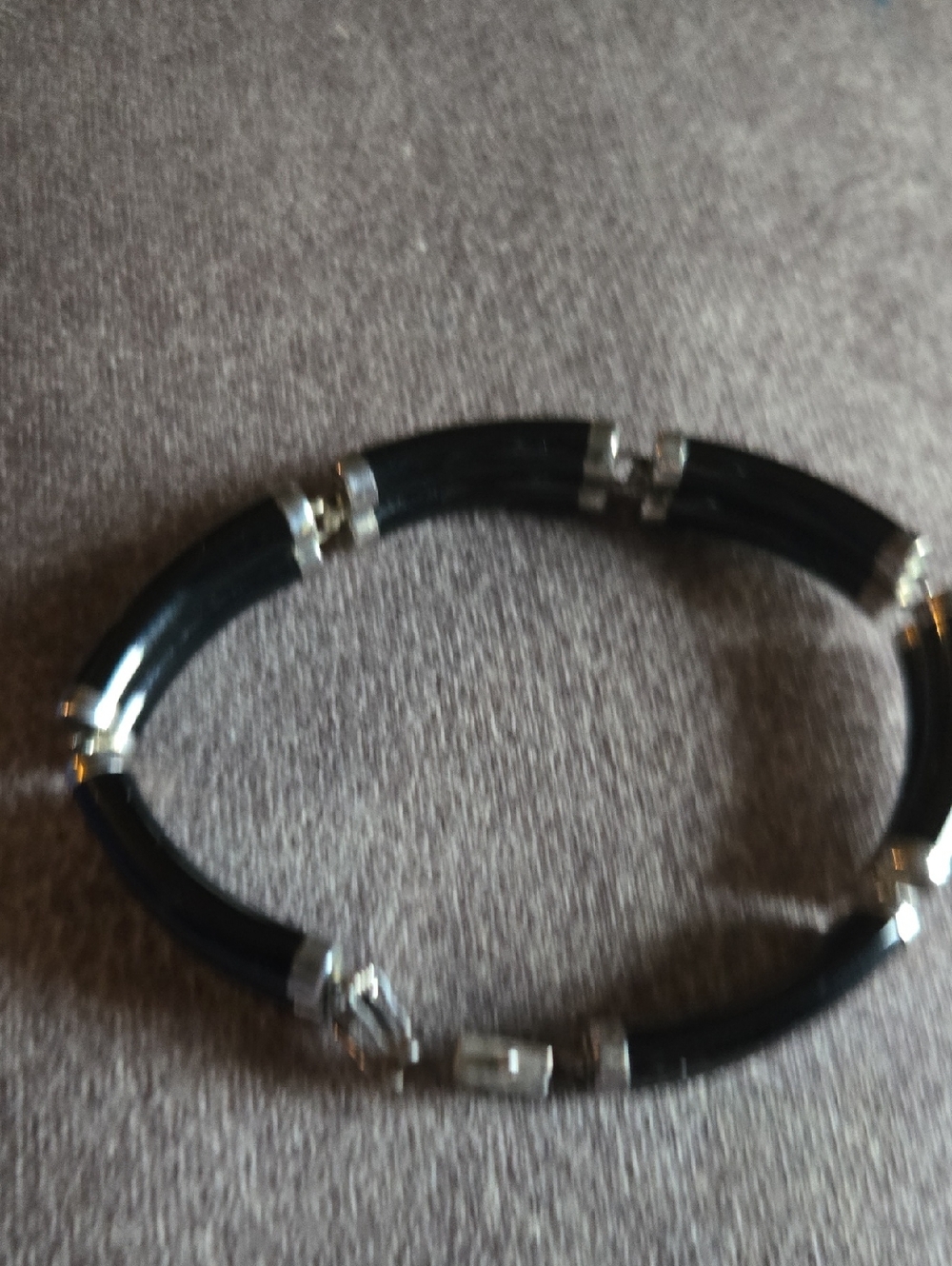 Onyx 925 Double Link Asian Bracelet